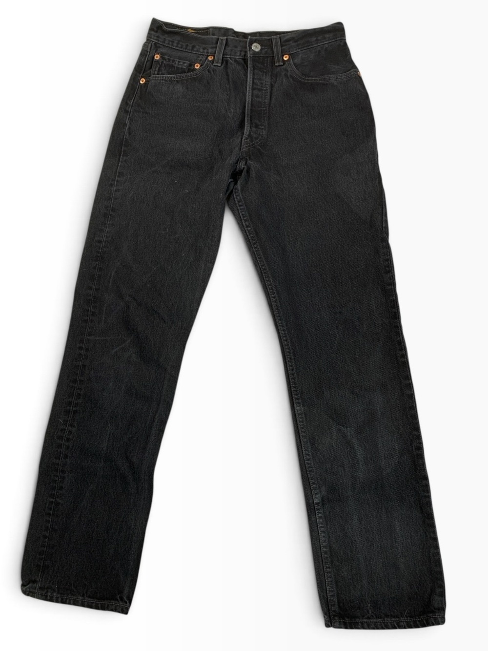 Vintage Levi’s 501 Black Jeans Made USA Women’s Jeans 28x30.5 Button Fly
